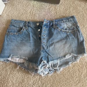 Free People Jean shorts
